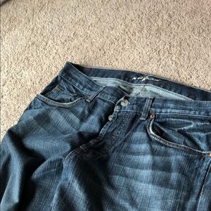7 dark wash jeans
